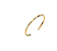 PANDORA Verdrehter Offener Armreif mit 14 Karat Vergoldung, aus der Essence Kollektion, Länge: 16 cm, 563869C00-1
