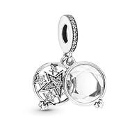 Pandora Charm Anhänger 799640C01 - Vergrößerter Stern Doppelanhänger - Silber - Zirkonia - klar