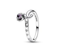 PANDORA x Disney Arielle die Meerjungfrau Ursula Ring aus Sterling Silber mit Kunstperle und Cubic Zirkonia in der Größe 54, 192697C01-54