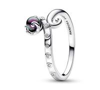 PANDORA x Disney Arielle die Meerjungfrau Ursula Ring aus Sterling Silber mit Kunstperle und Cubic Zirkonia in der Größe 58, 192697C01-58