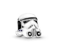PANDORA x Star Wars Stormtrooper-Helm Charm aus Sterling-Silber, kompatibel mit Armbändern aus der Moments Kollektion