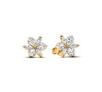 Pandora Schmuck 262633C01 Damen-Ohrringe Funkelndes Herbarium Goldfarben