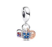 Pandora Charm Anhänger 782572C01 - Schmetterling - Silber & Roségold Vergoldung