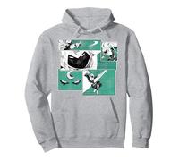 Paneele von Marvel Moon Knight Pullover Hoodie, Unisex für Erwachsene, Grau Meliert, M