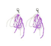 PANFHGFG 2er Schuhanhänger, Taschenanhänger, modischer Perlenschuh | Clip Bowknot Charm, geeignet für Handtasche, Rucksack, Tasche