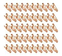 PANGBOER 50 Stück Broschennadeln, Metalllegierung, sicherer Verschluss auf der Rückseite, mit Loch auf der Rückseite, für Bastelprojekte und künstlerische Kreationen