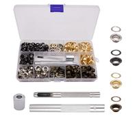 pangutheos 120 Stück Ösen Set, 8mm Eyelets, 4 Farben