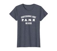 PANK Professional Aunt, No Kids P.A.N.K. Love Aunt T-Shirt, Damen, Blau Meliert, L