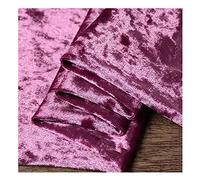 Pannesamt Meterware 160cm Breit 4-Wege Stretch Velours-Stoff für Bekleidungs-Kostüme, Nähen, Basteln, Heimdekoration(Color:Pink Lila)
