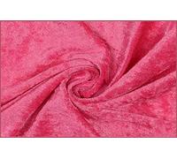 Pannesamt Stoff Meterware für Deko, Basteln und Bekleidung, 0,5 Meter - 147 cm Breit - Samt ähnliche Oberfläche Stoffe (Neon Pink)