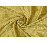 Pannesamt Stoff Meterware für Deko, Basteln und Bekleidung, 1 Meter - 147 cm Breit - Samt ähnliche Oberfläche Stoffe (Vanille 0010)