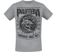 Pantera CFH Stencil Snake T-Shirt grau meliert in L
