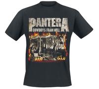 Pantera Cowboys From Hell - Fire Frame T-Shirt schwarz in XXL