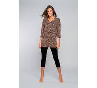 Pantera Damen 3/4 Ärmel Pyjamas Italienische Mode - Leopardenmuster - Größe M 38