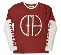 Pantera Frayed Band Logo Layered Long Sleeve T Shirt M
