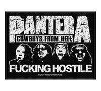 Pantera Fucking Hostile Aufnäher (Einheitsgröße) (Schwarz, Weiß)