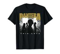 Pantera Offizielles Diese Liebe T-Shirt, Herren, Unisex-Erwachsene, Schwarz, S, Crew-Neck, Halbarm, Klassische Passform, Polyester 100%
