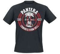Pantera Skull Circle T-Shirt schwarz in L