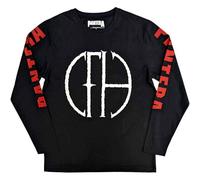 Pantera T Shirt Frayed Band Logo Nue offiziell Unisex Schwarz Long Sleeve M