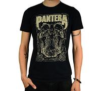 Pantera T Shirt Herren 101 Proof Skull band logo offiziell Nue Schwarz