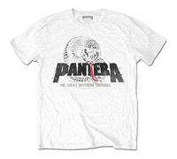 PANTERA T Shirt Southern trendkill Snake Band Logo Nue offiziell Herren Weiß
