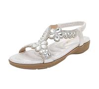 Pantoffel Cord-Slipper Arbeits-Pantoffeln Badelatschen Sommerschuhe Flipflop Flip Flop Badeschlappen Pool Schuhe Slipper Römersandalen Sandalette (42,Silber)