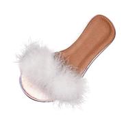 Pantoffel Cord-Slipper Arbeits-Pantoffeln Badelatschen Sommerschuhe Flipflop Flip Flop Badeschlappen Pool Schuhe Slipper Römersandalen Sandalette (38,Weiß)