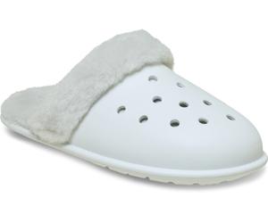 Pantoffel CROCS "Classic Fuzz Scuff", Damen, Gr. 37, sanftes weiß, Croslite™, Schuhe, mit gepolsterter Innensohle (41083817-37) sanftes weiß