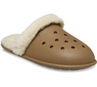 Pantoffel CROCS "Classic Fuzz Scuff", Damen, Gr. 38, braun, Croslite™, Schuhe, Hausschuh, Clog mit Warmfutter (46129420-38) braun