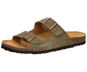Pantoffel LICO "Pantolette Alvaro", Herren, Gr. 41, grün, Leder, Schuhe, Topseller (49092133-41) grün
