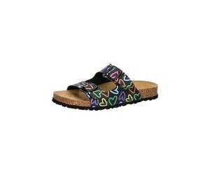 Pantoffel LICO "Pantolette Bioline Heart", Damen, Gr. 38, schwarz, Synthetik, Schuhe (71931303-38) schwarz