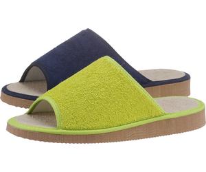 Pantoffel pistazie + marine 39 Textil