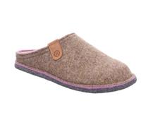 Pantoffel ROHDE "CALMYS N15", Damen, Gr. 39, braun (hellbraun, meliert), Filz, Schuhe, Clog, Hausschuh, Homeslipper, Filz in melierter Optik (68590109-39) hellbraun, meliert