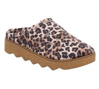 Pantoffel ROHDE "FIRENZE", Damen, Gr. 40, beige, braun, schwarz, Filz, animal-print, Schuhe, Homeslipper, Wohlfühlschuh mit angesagtem Animal-Print (82983242-40) beige, braun, schwarz