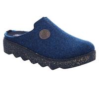 Pantoffel ROHDE "Foggia-D", Damen, Gr. 42, Filz, blau (kobaltblau), Schuhe, Hausschuh, Clog, zweifarbiger Homeslipper mit Profilsohle, Topseller (51817429-42) kobaltblau