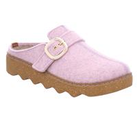 Pantoffel ROHDE "Foggia-D", Damen, Gr. 43, rosa, Filz, meliert, Schuhe, Hausschuh, Schlappen, Filz Clog mit Plateausohle (95698916-43) rosa