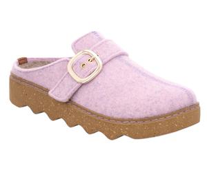Pantoffel ROHDE "FOGGIA", Damen, Gr. 43, rosa, Filz, meliert, Schuhe, Hausschuh, Schlappen, Clog mit Plateausohle (95698916-43) rosa
