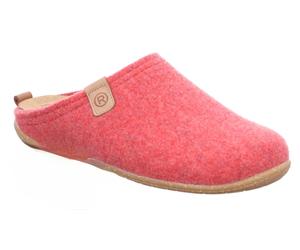 Pantoffel ROHDE "GREENYS N35", Damen, Gr. 38, Filz, rot (hellrot), meliert, Schuhe, Hausschuh, Clog, Homeslipper mit herausnehmbarer Innensohle (74078408-38) hellrot