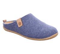 Pantoffel ROHDE "GREENYS N35", Damen, Gr. 39, blau, Filz, meliert, Schuhe, Hausschuh, Clog, Homeslipper mit herausnehmbarer Innensohle (68008001-39) blau