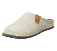 Rohde Damen Hausschuhe Slipper Hausschuh Textil Gemütlich Puschen Uni Hausschuh beige Filz