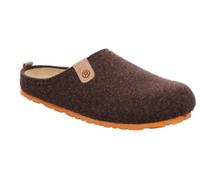 Pantoffel ROHDE "NAPOLI-H", Herren, Gr. 45, braun (mocca, meliert), Filz, Schuhe, Clog, Hausschuh, Homeslipper mit herausnehmbarer Innensohle (47685617-45) mocca, meliert