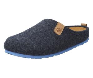 Pantoffel ROHDE "NAPOLI-H", Herren, Gr. 47, blau (dunkelblau, meliert), Filz, Schuhe, Clog, Hausschuh, Homeslipper mit herausnehmbarer Innensohle (27440065-47) dunkelblau, meliert