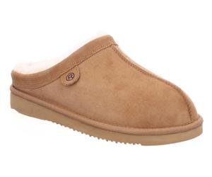 Pantoffel ROHDE "SOAZZA", Damen, Gr. 41, cognac, Veloursleder, unifarben, Basic, Schuhe, Hausschuh, Wohlfühlschuh, Homeslipper mit Lammwolle (71150764-41) cognac