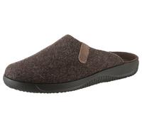 Pantoffel ROHDE "SOLTAU-H", Herren, Gr. 40, braun (mocca, meliert), Filz, Schuhe, Hausschuh, Schlappen, Clog mit seitlichem Label (54525325-40) mocca, meliert