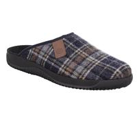 Pantoffel ROHDE "SOLTAU-H", Herren, Gr. 45, blau (blau kariert), Textil, kariert, Schuhe, Hausschuh, Homeslipper, Clog, Pantoffel zum Schlupfen (65774409-45) blau kariert