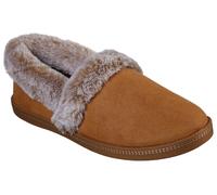 Skechers Cozy Campfire - Team Toasty Flache Hausschuhe Damen, Braun (Chestnut Microfiber Suede/Faux Fur Line Csnt), 39 EU