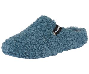 Pantoffel VERBENAS, Damen, Gr. 37, wärmend, blau, Textil, Schuhe Hausschuh Pantoffeln Plüsch Hausschuh, Hausschuh, Homeslipper, Clog in kuscheliger Optik (39013312-37) blau
