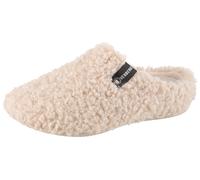 Pantoffel VERBENAS, Damen, Gr. 38, beige, Textil, Schuhe Hausschuh Pantoffeln Plüsch Hausschuh, Hausschuh, Homeslipper, Clog in kuscheliger Optik (12878405-38) beige