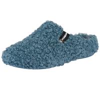 Pantoffel VERBENAS, Damen, Gr. 38, blau, Textil, Schuhe Hausschuh Pantoffeln Plüsch Hausschuh, Hausschuh, Homeslipper, Clog in kuscheliger Optik (39013312-38) blau