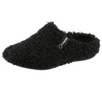 Pantoffel VERBENAS, Damen, Gr. 38, schwarz, Textil, Schuhe Hausschuh Pantoffeln Plüsch Hausschuh, Hausschuh, Homeslipper, Clog in kuscheliger Optik (65688922-38) schwarz